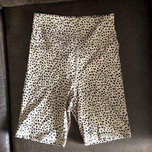 Cheetah biker shorts